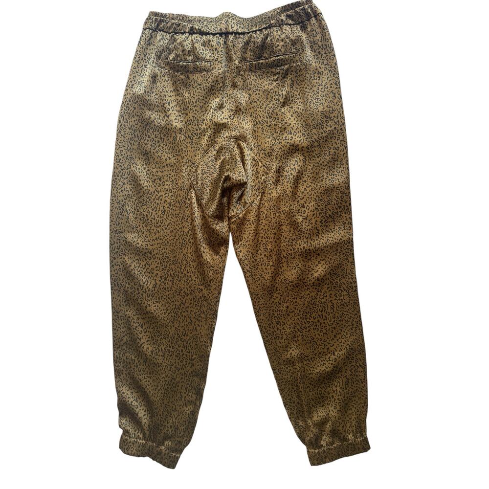 Joie Sequoya Leopard Print Satin Jogger Pants Siz… - image 4